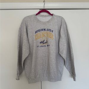 TRUE VINTAGE NFL Superbowl XXXIV St. Louis Rams Champions Sweatshirt